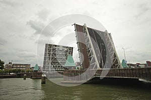 koninginnebrug, bridge between Island named Noordereiland and the south of Rotterdam opens.