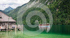 Koningssee lake in German Alps