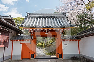 Konkaikomyo-ji Temple in Kyoto, Japan. The Temple originally built in 1175 and also known as Kurodani