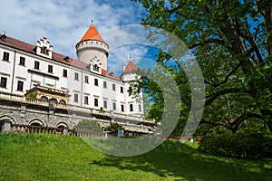 Konopiste castle near Prague, Benesov, Czech republic