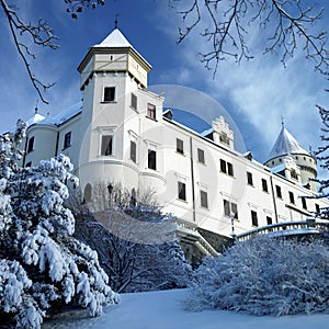 Konopiste Chateau in winter