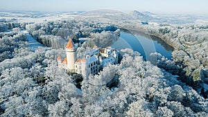 Konopiste Chateau in winter