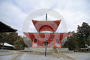 Konpon daito at Danjo Garan sacred temple complex, Koyasan