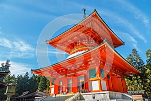 Konpon Daito Pagoda at Danjo Garan Temple in Koyasan