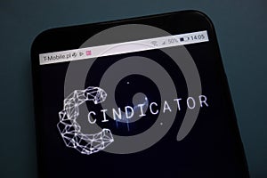 Cindicator CND logo on smartphone