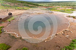 Konunghsver hot spring in Haukadalur Valley, Iceland