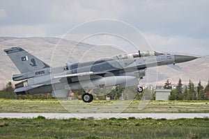 Fighter Aircraft take-off from Konya Airport during Anatolian Eagle Air Force Exercise