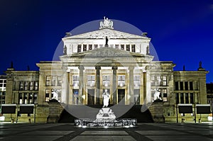 Konzerthaus in Berlin at night