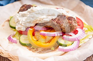 koobideh ground lamb wrap