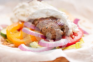 koobideh ground lamb wrap