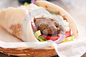 koobideh ground lamb wrap