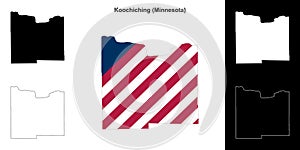 Koochiching outline map
