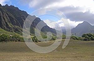 Koolau Mountains from Kauloa Valley