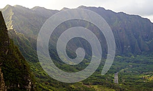 Koolau Mountains, Nuuanu Pali, Island of Oahu, Hawaii, United States