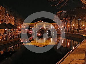 Koornbrug in Leiden nighttime