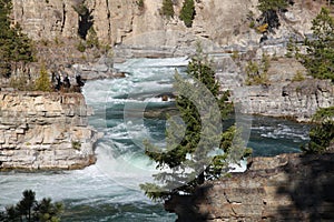 Kootenai Falls on the Kootenai River in Northwestern Montana