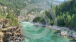 The Kootenai River in the Kootenai National Forest near Libby, Montana