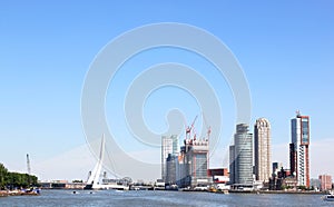 Kop van Zuid and Erasmusbridge, Rotterdam, Holland