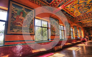 Kopan monastery located near kathmandu photo