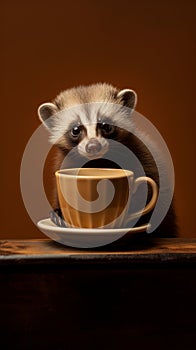 Kopi luwak animal. Indonesian coffee concept