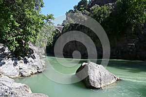 Koprulu Canyon floor in Turkey