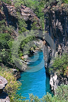 Koprulu Canyon National Park in Manavgat of Antalya.