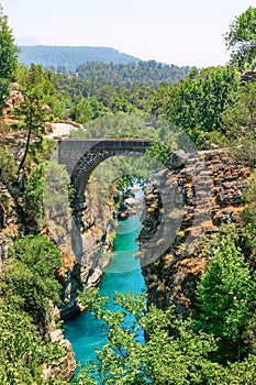 Koprulu Canyon National Park in Manavgat of Antalya.