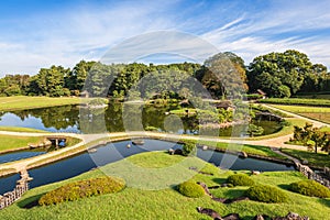 Korakuen Gardens located in Okayama city