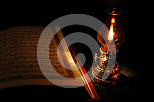 Koran and the lantern