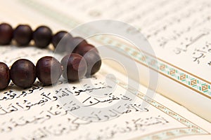 Koran and prayer beads
