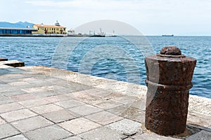 Kordon side of passport pier the most popular destination in Izmir, Turkey.