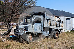 Korea abandoned truck