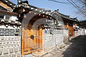 Korea Bukchon Hanok Village photo