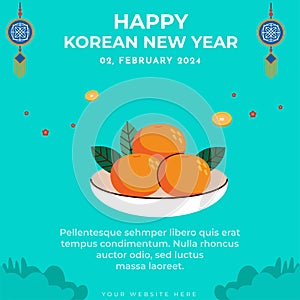 Korea Lunar New Year. Translation \