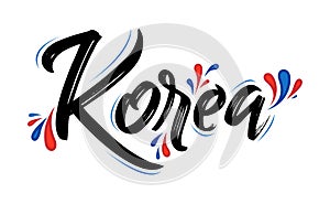 Korea Patriotic Banner design Korean flag colors vector illustration