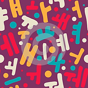 Korean alphabet pattern