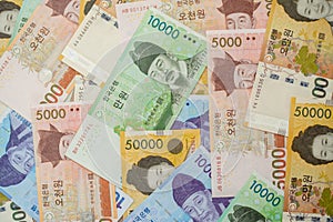 Korean banknote-the Korean Republic Won is the currency of South Korea