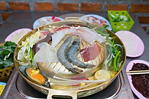 Korean barbecue or Yakiniku in japanese style