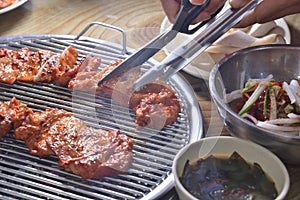 Korean BBQ chilly chicken slice