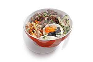 Korean beef bowl with egg