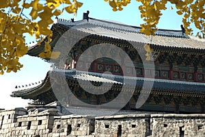 Korean city gate in Seoul