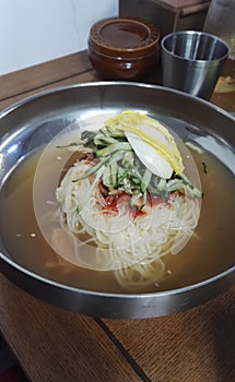 Korean Cold Noodles Naengmyoen