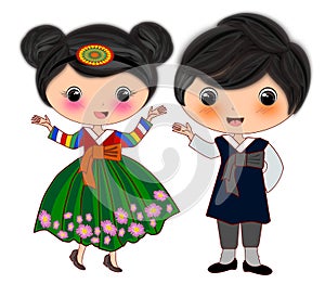 Korean couple costumes
