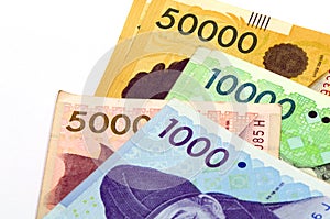 Korean Currency.