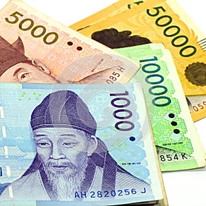 Korean Currency.