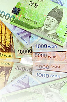 Korean Currency.
