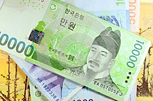 Korean Currency.