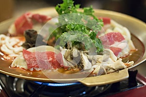 Korean dumpling stew, mandu-jeongol photo