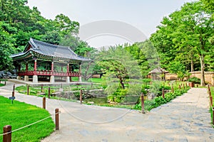 Korean Folk Village,Traditional Korean style architecture in Suwon.