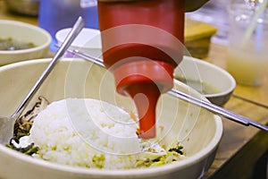 Korean food, Mixed Rice Bibimbab ,korean food traditional